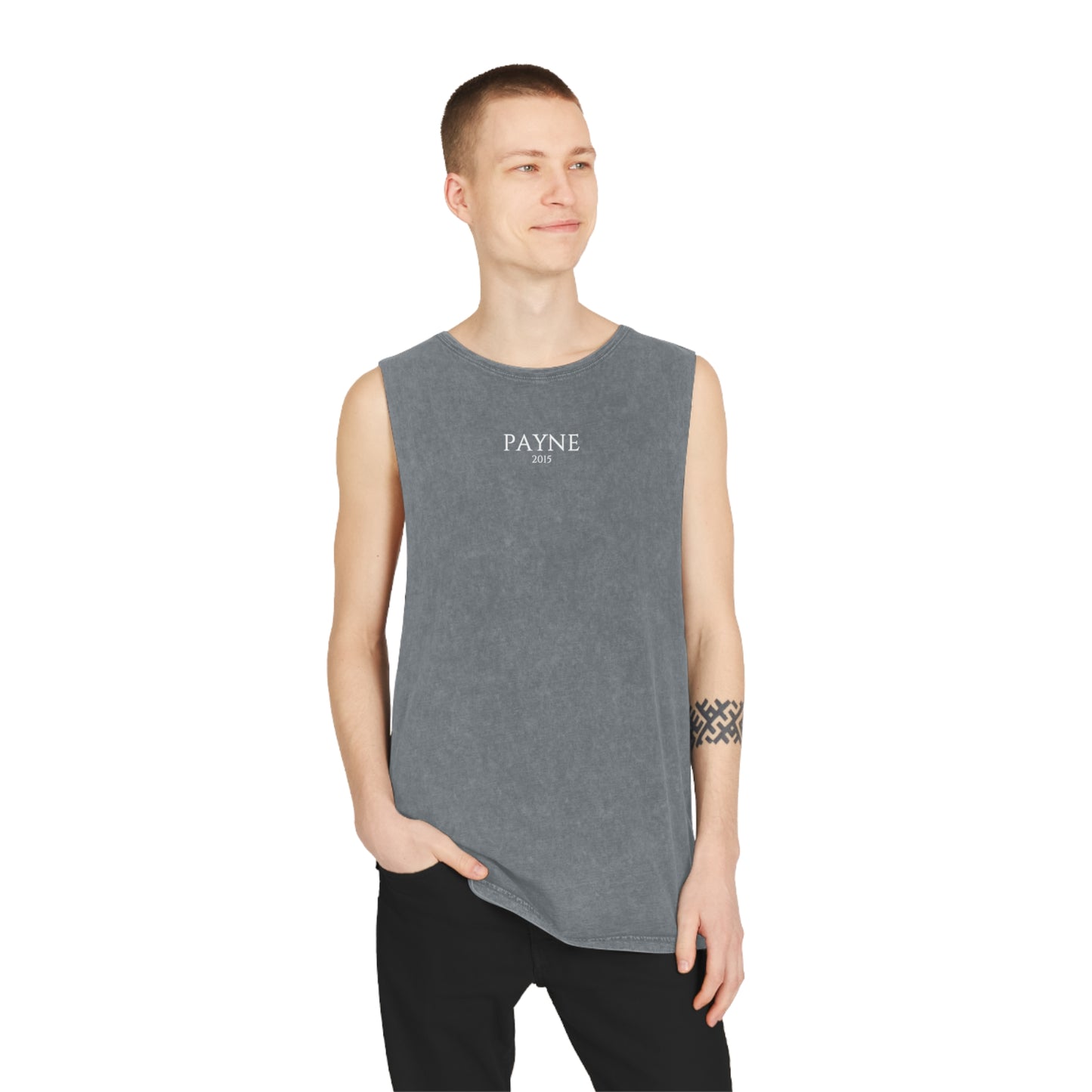 Loud Music & Flashing Lights Unisex Stonewash Tank Top