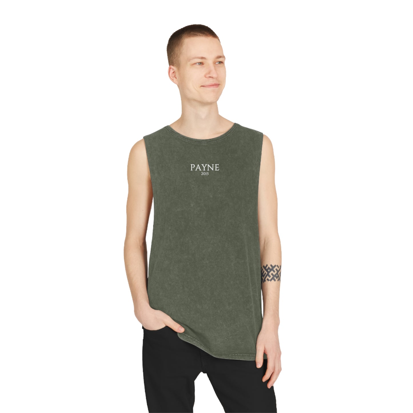 Loud Music & Flashing Lights Unisex Stonewash Tank Top